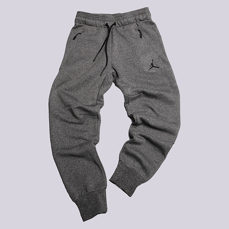 мужские серые брюки Jordan Icon Fleece Pant 809472-355 - цена, описание, фото 1